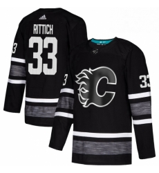 Mens Adidas Calgary Flames 33 David Rittich Black 2019 All Star Game Parley Authentic Stitched NHL Jersey 