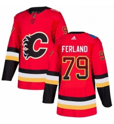 Mens Adidas Calgary Flames 79 Michael Ferland Authentic Red Drift Fashion NHL Jersey 