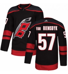 Youth Adidas Carolina Hurricanes 57 Trevor Van Riemsdyk Premier Black Alternate NHL Jersey 