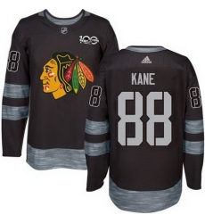 Blackhawks #88 Patrick Kane Black 1917 2017 100th Anniversary Stitched NHL Jersey