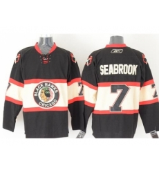 Chicago Blackhawks #7 Brent Seabrook Black New Third Stitched NHL Jersey