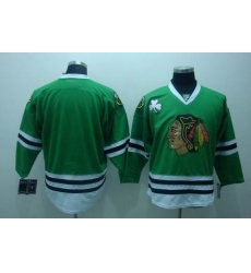 Chicago Blackhawks blank Green Jerseys