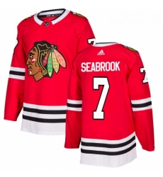 Youth Adidas Chicago Blackhawks 7 Brent Seabrook Authentic Red Home NHL Jersey 