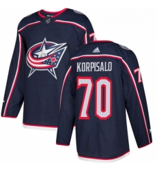 Youth Adidas Columbus Blue Jackets 70 Joonas Korpisalo Authentic Navy Blue Home NHL Jersey 