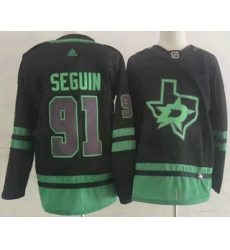 Men's Dallas Stars #91 Tyler Seguin Black 2022 Stitched NHL Jersey