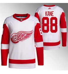 Men Detroit Red Wings 88 Patrick Kane White Stitched Jersey