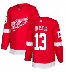 Mens Adidas Detroit Red Wings 13 Pavel Datsyuk Premier Red Home NHL Jersey 