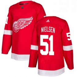 Mens Adidas Detroit Red Wings 51 Frans Nielsen Premier Red Home NHL Jersey 