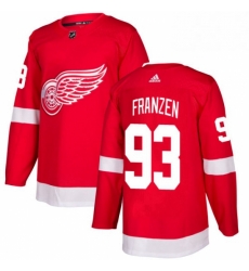 Mens Adidas Detroit Red Wings 93 Johan Franzen Premier Red Home NHL Jersey 