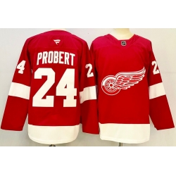 Mens Fanatics Detroit Red Wings 24 Bob Probert Premier Red Home NHL Jersey