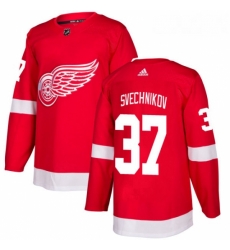 Youth Adidas Detroit Red Wings 37 Evgeny Svechnikov Authentic Red Home NHL Jersey 