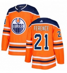 Youth Adidas Edmonton Oilers 21 Andrew Ference Authentic Orange Home NHL Jersey 