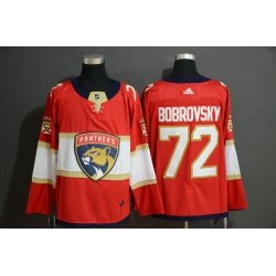 Panthers 72 Sergei Bobrovsky Red Adidas Jersey