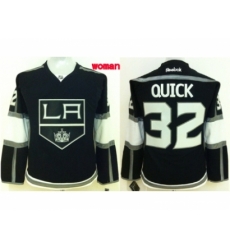 Women NHL Los Angeles Kings #32 Jonathan Quick black jerseys