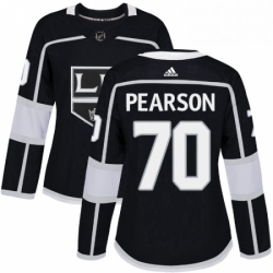 Womens Adidas Los Angeles Kings 70 Tanner Pearson Authentic Black Home NHL Jersey 