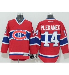 Canadiens #14 Tomas Plekanec Stitched Red New CH NHL Jersey