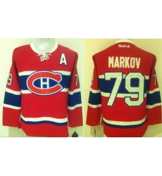 Canadiens  #79 Andrei Markov Red New CH Stitched NHL Jersey