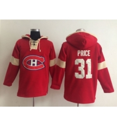 NHL montreal canadiens #31 price red jersey[pullover hooded sweatshirt]