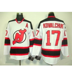 New Jersey Devils #17 Ilya Kovalchuk New Jersey white color Ice hockey jersey