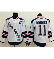 New York Rangers #11 Mark Messier White 2014 Stadium Series Stitched NHL Jersey