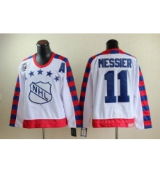 New York Rangers #11 Mark Messier all star 75th Anniversary white CCM Jersey