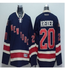 New York Rangers #20 Chris Kreider Dark Blue 85TH Anniversary Third Stitched NHL Jersey