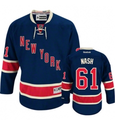 New York Rangers Rick Nash #61 Navy Blue Jersey