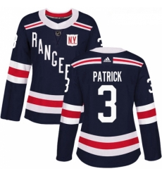 Womens Adidas New York Rangers 3 James Patrick Authentic Navy Blue 2018 Winter Classic NHL Jersey 