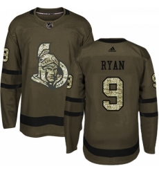 Youth Adidas Ottawa Senators 9 Bobby Ryan Premier Green Salute to Service NHL Jersey 