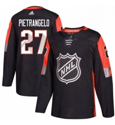 Mens Adidas St Louis Blues 27 Alex Pietrangelo Authentic Black 2018 All Star Central Division NHL Jersey 