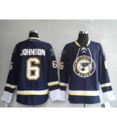 St. Louis Blues 6 JOHNSON Third Jersey