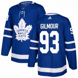 Mens Adidas Toronto Maple Leafs 93 Doug Gilmour Authentic Royal Blue Home NHL Jersey 