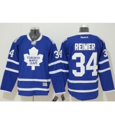 Toronto Maple Leafs #34 James Reimer Blue Stitched NHL Jersey