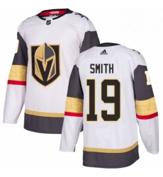 Mens Adidas Vegas Golden Knights 19 Reilly Smith Authentic White Away NHL Jersey 