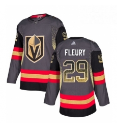 Mens Adidas Vegas Golden Knights 29 Marc Andre Fleury Authentic Black Drift Fashion NHL Jersey 