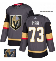 Mens Adidas Vegas Golden Knights 73 Brandon Pirri Authentic Gray Fashion Gold NHL Jersey 