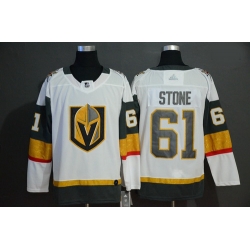 Vegas Golden Knights 61 Mark Stone White With Special Glittery Logo Adidas Jersey