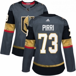 Womens Adidas Vegas Golden Knights 73 Brandon Pirri Authentic Gray Home NHL Jersey 