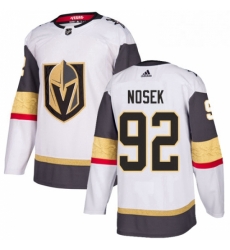 Youth Adidas Vegas Golden Knights 92 Tomas Nosek Authentic White Away NHL Jersey 