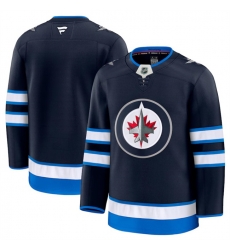 Men Winnipeg Jets Blank Navy 2024 25 Home Stitched Hockey Jersey