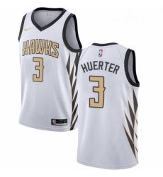 Womens Nike Atlanta Hawks 3 Kevin Huerter Swingman White NBA Jersey City Edition 