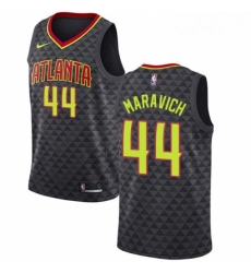 Womens Nike Atlanta Hawks 44 Pete Maravich Swingman Black Road NBA Jersey Icon Edition