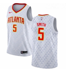 Womens Nike Atlanta Hawks 5 Josh Smith Authentic White NBA Jersey Association Edition