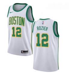 Youth Nike Boston Celtics 12 Terry Rozier Swingman White NBA Jersey City Edition 