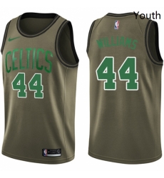 Youth Nike Boston Celtics 44 Robert Williams Swingman Green Salute to Service NBA Jersey 