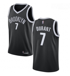 Nets #7 Kevin Durant Black Basketball Swingman Icon Edition Jersey