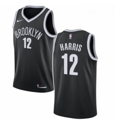 Womens Nike Brooklyn Nets 12 Joe Harris Swingman Black NBA Jersey Icon Edition 