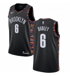 Womens Nike Brooklyn Nets 6 Jared Dudley Swingman Black NBA Jersey 2018 19 City Edition 