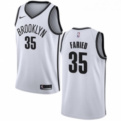 Youth Nike Brooklyn Nets 35 Kenneth Faried Swingman White NBA Jersey Association Edition 