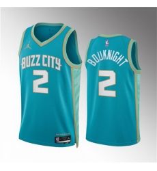 Men Charlotte Hornets 2 James Bouknight Teal 2023 24 City Edition Stitched Basketball Jersey